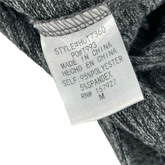 Gray Boat Neck Cozy Soft Long Sleeve Top Balloon Sleeve Size M La Miel Casual - Picture 6 of 6